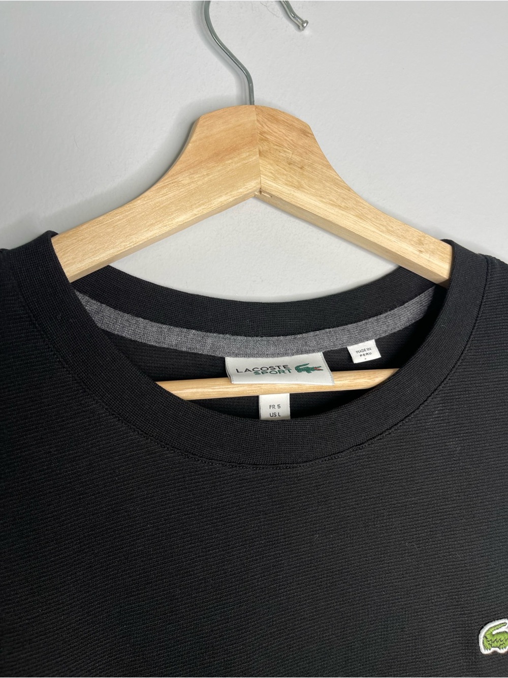 Lacoste SPORT Lightweight Bicolor Tape T-Shirt (Large) NWT - Picture 4 of 7